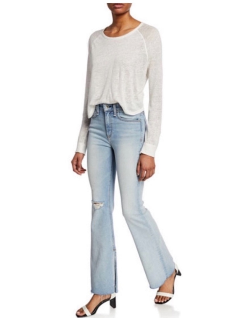 Rag & Bone Nina High Rise Flare Jeans in Friary- Size 24.